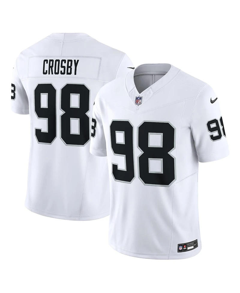 Men's Nike Maxx Crosby White Las Vegas Raiders Vapor F.u.s.e. Limited Jersey