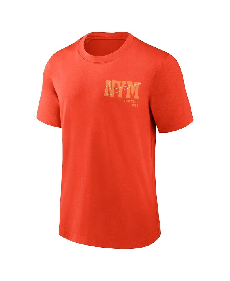 Men's Nike Orange New York Mets Statement Game Over T-shirt