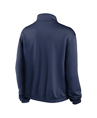 Women's Nike Navy San Diego Padres Rewind Splice Half-Zip Sweatshirt