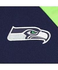 Men's G-iii Sports by Carl Banks College Navy Seattle Seahawks Defender Raglan Full-Zip Hoodie Varsity Jacket