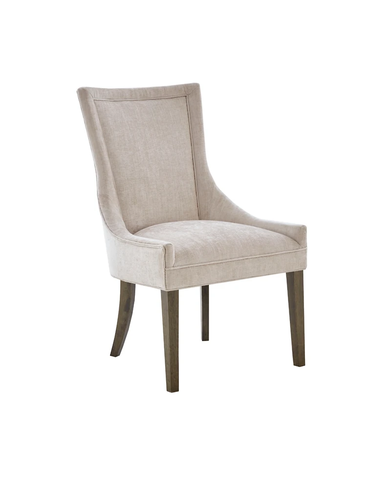 Madison Park Signature Ultra Traditional Fabric Upholstered Swoop Back Dining Side Chair, Set of 2