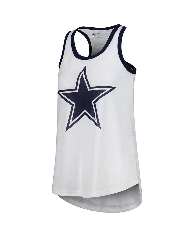 Women's G-iii 4Her by Carl Banks White Dallas Cowboys Tater Tank Top