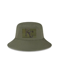 Men's New Era Green Kansas City Royals 2023 Armed Forces Day Bucket Hat
