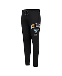 Men's Pro Standard Black Chicago Bulls Washed Neon Sweatpants