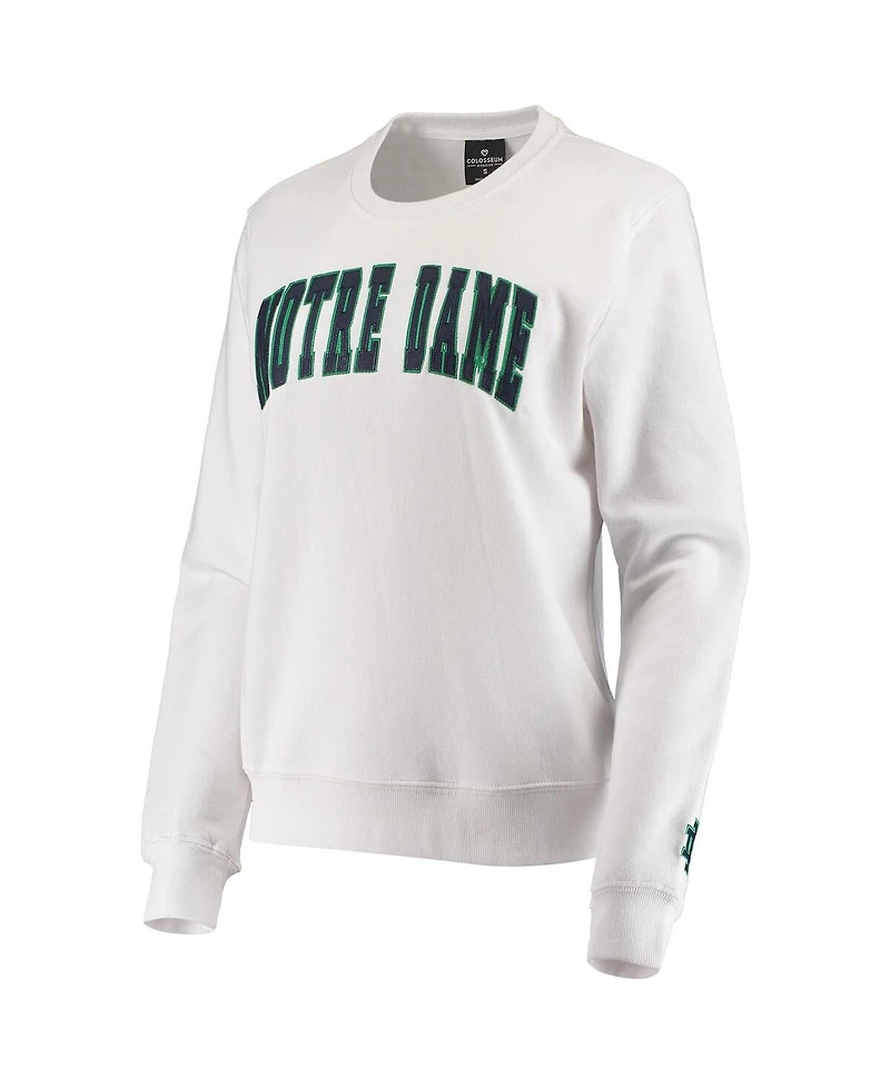 Colosseum Women's Notre Dame Fighting Irish Campanile Pullover Sweatshirt