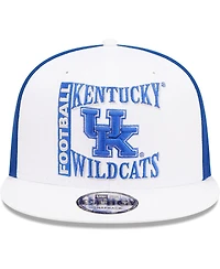 Men's New Era White, Blue Kentucky Wildcats Retro Sport 9FIFTY Snapback Hat