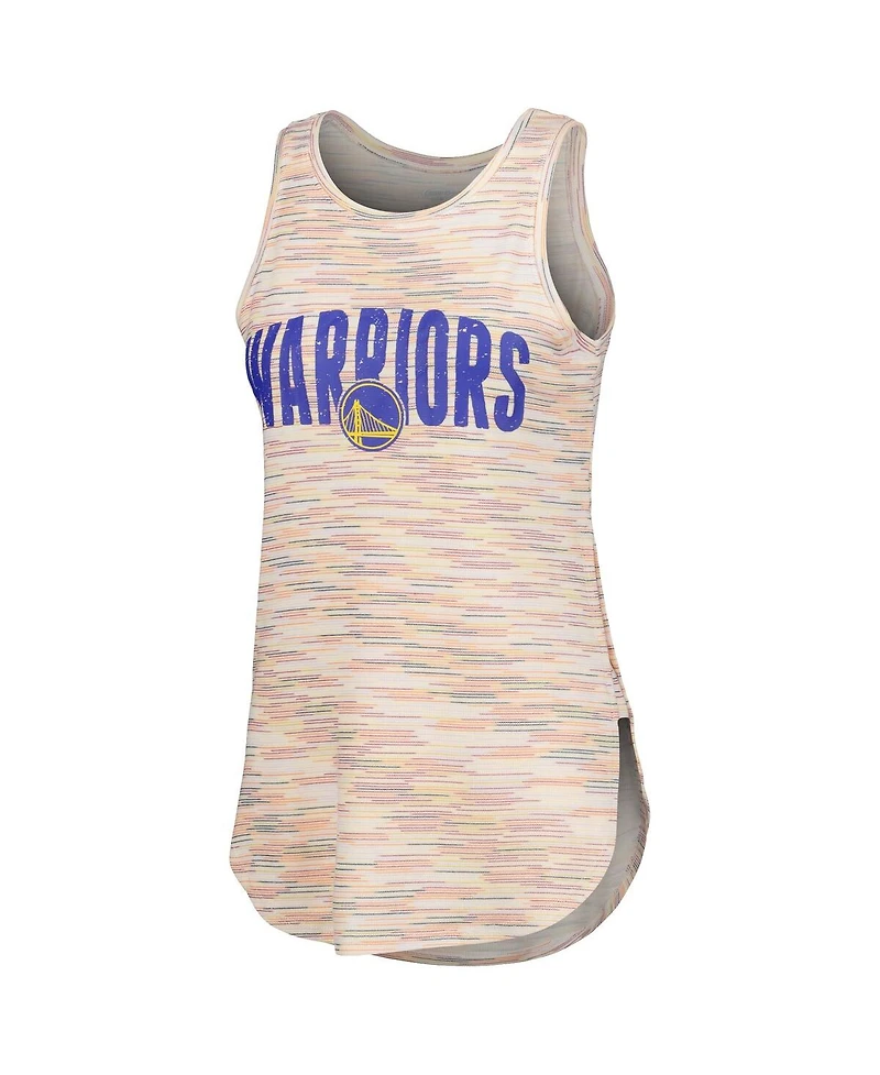 Women's Concepts Sport White Golden State Warriors Sunray Tank Top