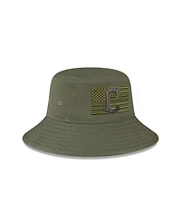 Men's New Era Green Cleveland Guardians 2023 Armed Forces Day Bucket Hat