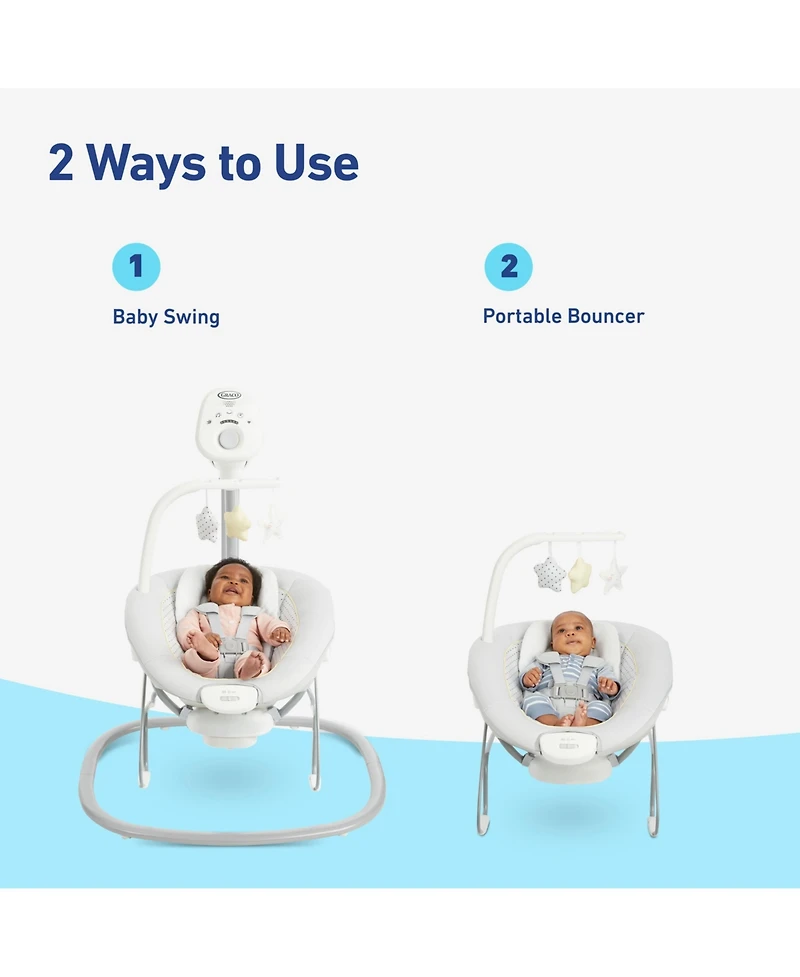 Graco Baby Sway2Me Swing with Portable Bouncer