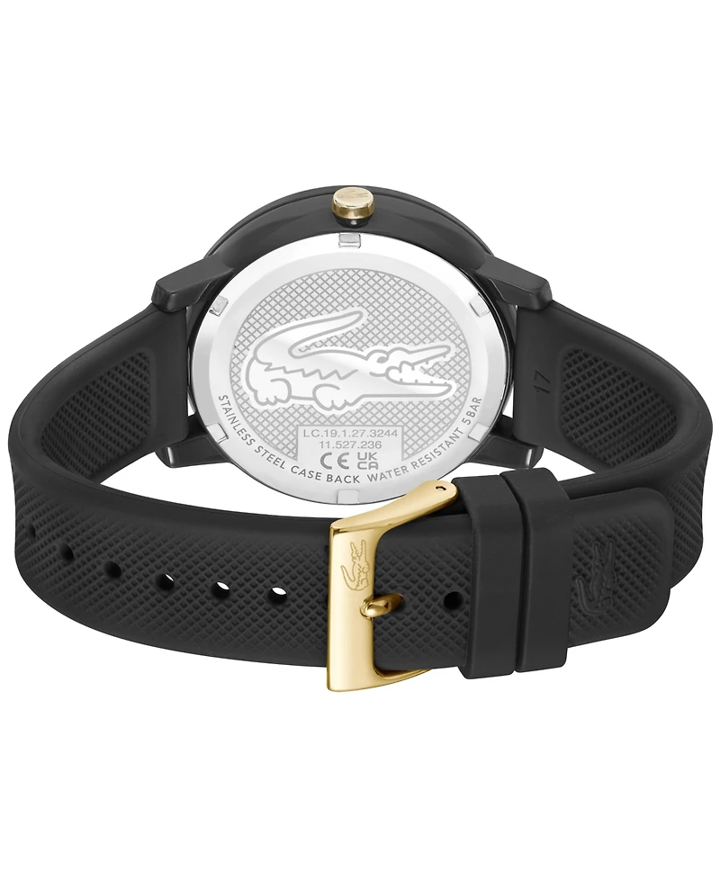 Lacoste Women's L.12.12 Multi Black Silicone Strap Watch 38mm