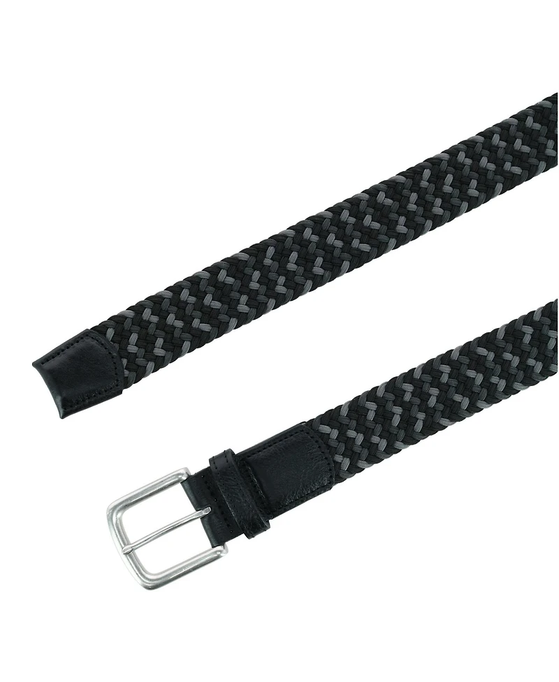 Trafalgar Men's Chandler Mixed Weave Stretch Belt