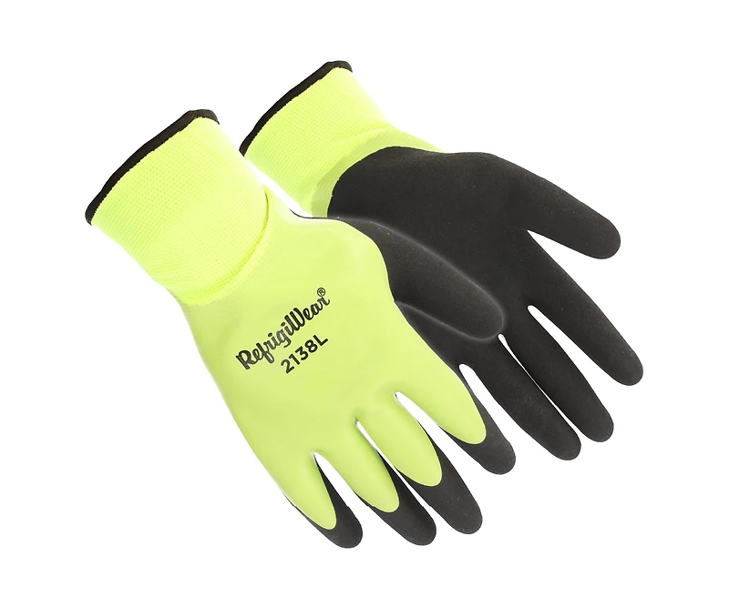 RefrigiWear Men's Waterproof Double-Dip Insulated Gloves - Heavy-Duty, Non-Slip, 0°F Comfort Rating, Durable Cold Weather Work