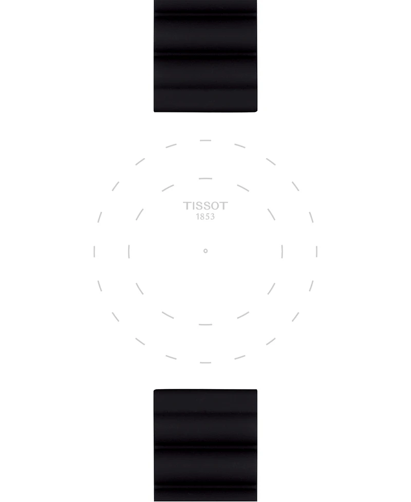 Tissot Official Interchangeable Black Silicone Watch Strap