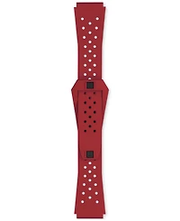 Tissot Men's Swiss Automatic Sideral S Red Perforated Rubber Strap Watch 41mm