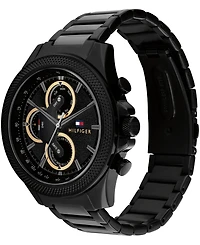 Tommy Hilfiger Men's Multifunction Black Stainless Steel Watch 46mm
