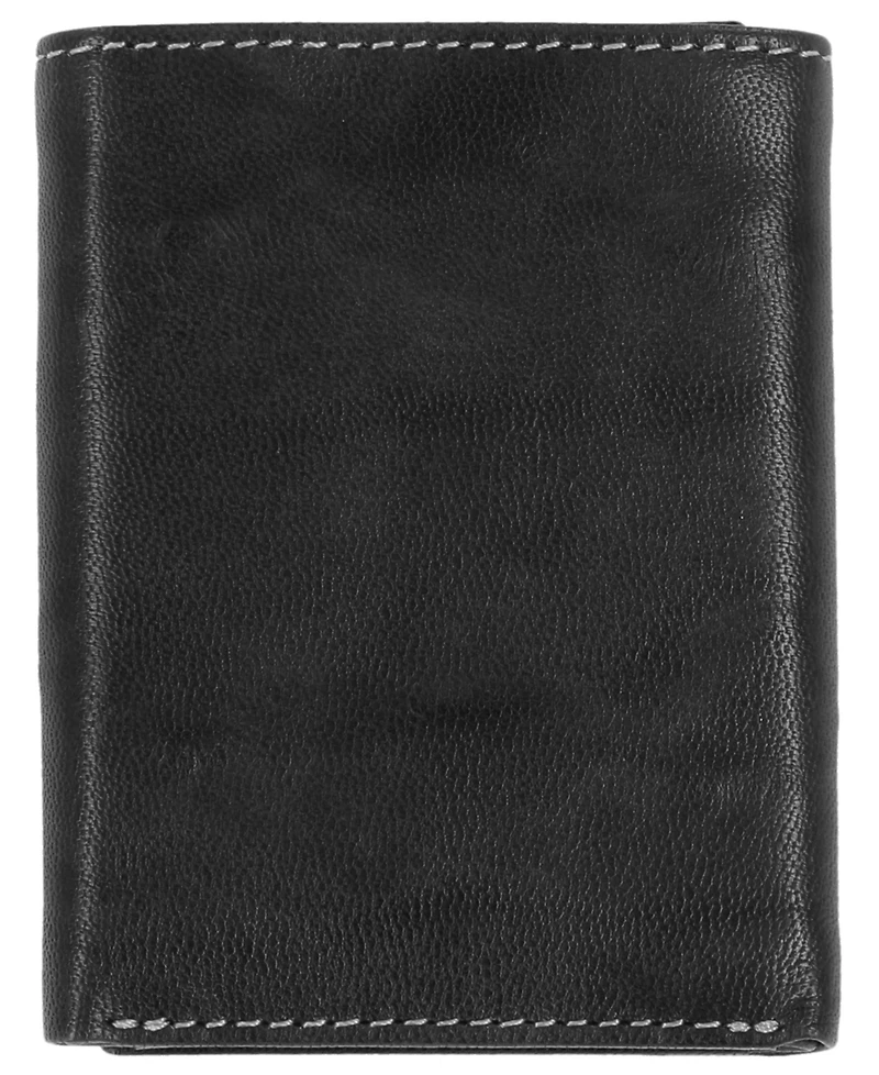 Steve Madden Men's Antique-like Trifold Wallet