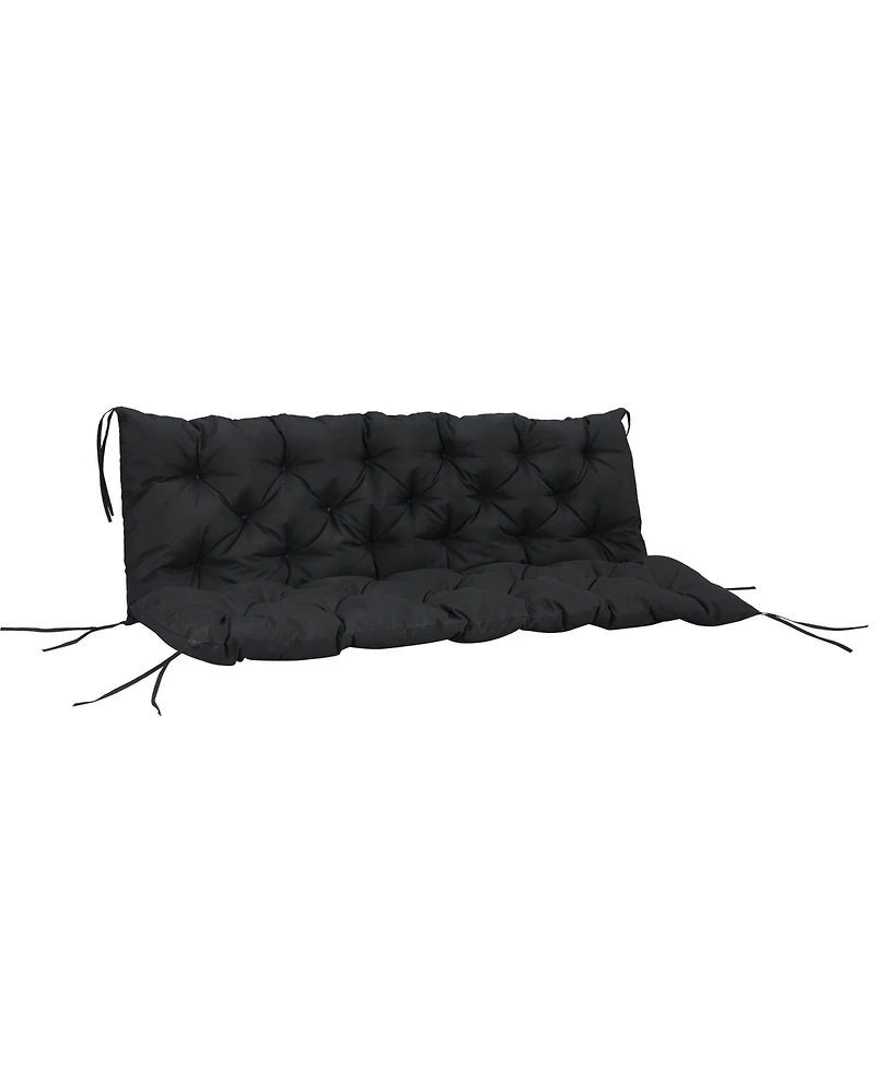 Outsunny 59" x 38" 3 Seater Outdoor Bench Swing