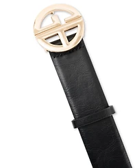 Giani Bernini Women's Signature-Buckle Panel Belt