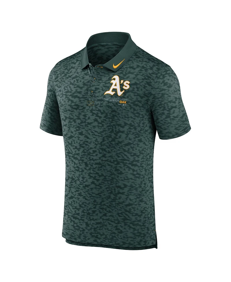 Men's Nike Green Oakland Athletics Next Level Performance Polo Shirt