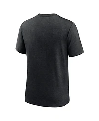 Men's Nike Heather Black San Francisco Giants Rewind Review Slash Tri-Blend T-shirt