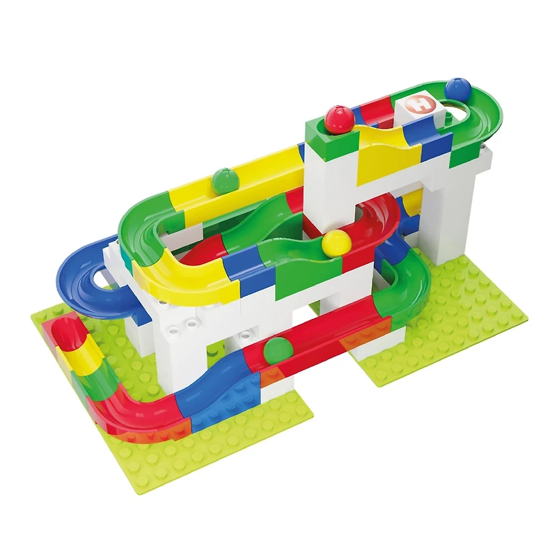 Hubelino Marble Run - 123-Piece Basic Building Box - The Original!