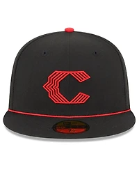 Men's New Era Black Cincinnati Reds 2023 City Connect 59FIFTY Fitted Hat