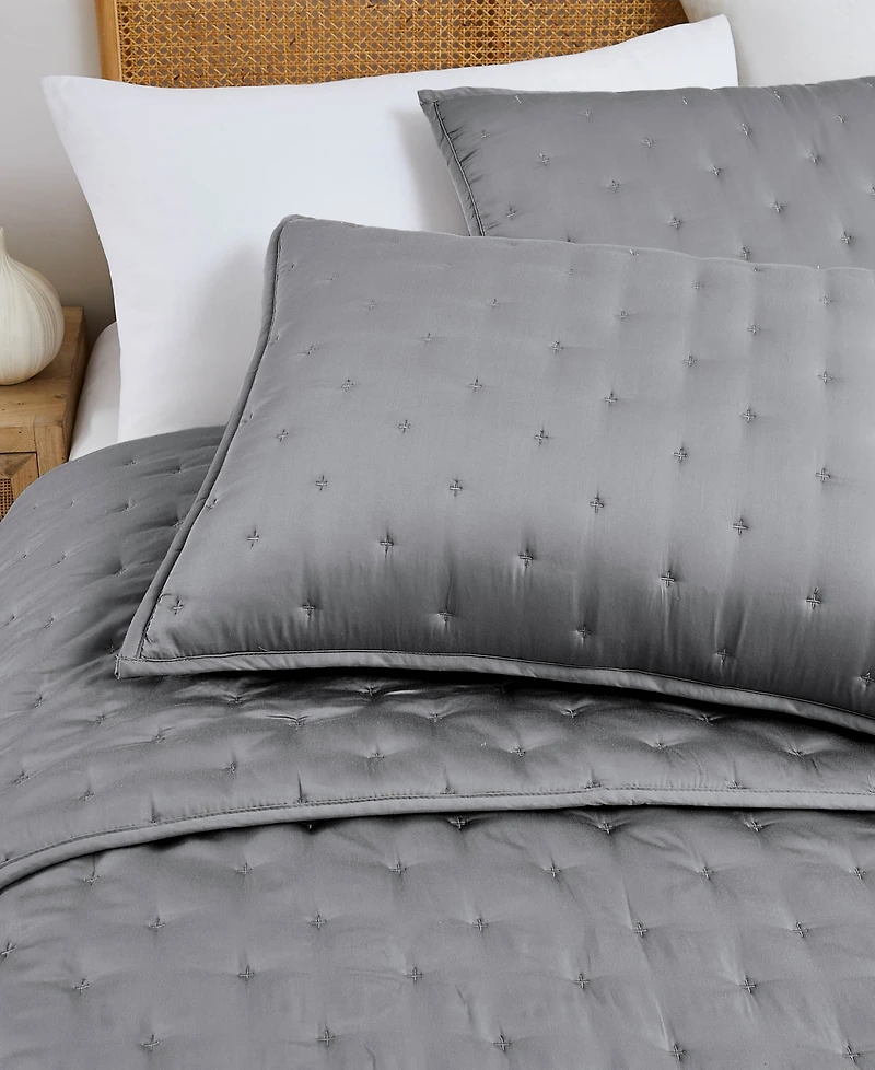 Southshore Fine Linens Luxurious 100% Viscose 3-Pc. Quilt Set, Queen