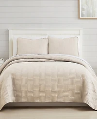 Southshore Fine Linens Grid 3-Pc. Quilt Set, Queen