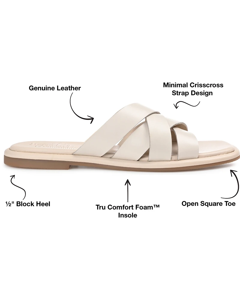 Journee Signature Women's Parkker Woven Sandals