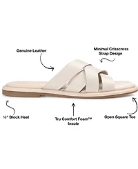 Journee Signature Women's Parkker Woven Sandals