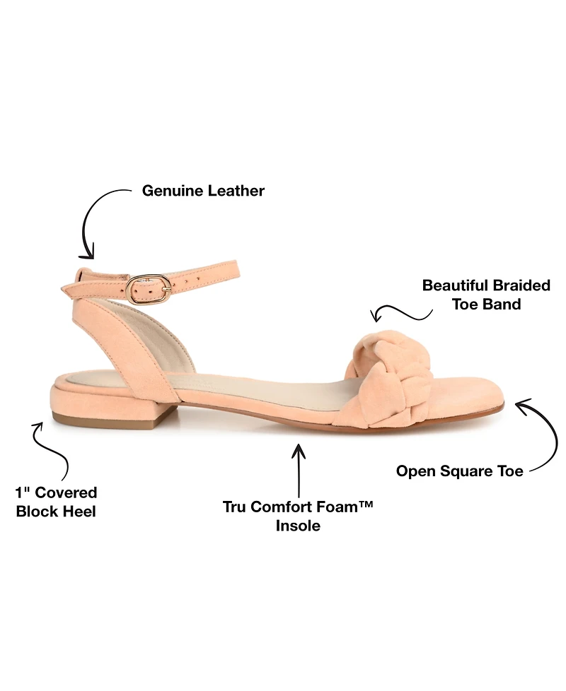 Journee Signature Women's Sellma Braided Sandals