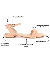 Journee Signature Women's Sellma Braided Sandals