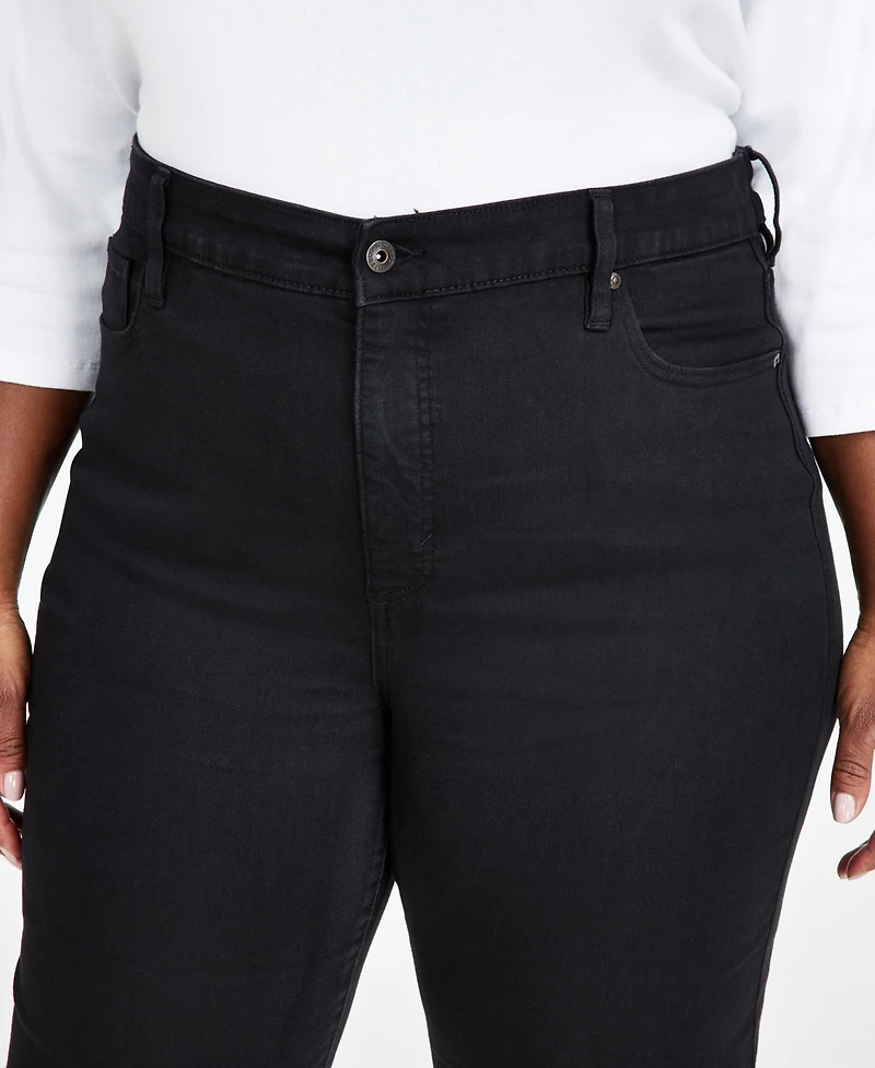 Style & Co Plus High-Rise Straight-Leg Jeans
