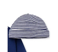 Little Me Baby Boys Sailboat Coverall and Hat, 2 Piece Set