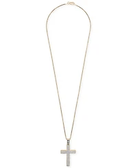Men's Diamond Cross 22" Pendant Necklace (1 ct. t.w.)