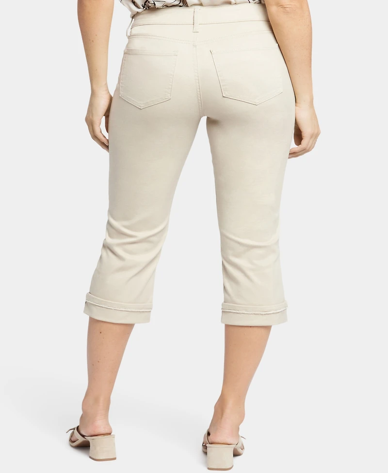 Nydj Women's Marilyn Straight Crop Frayed Cuffs Jeans