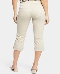 Nydj Women's Marilyn Straight Crop Frayed Cuffs Jeans