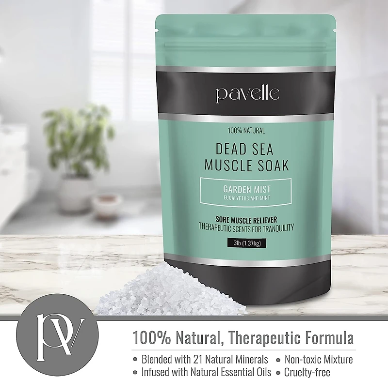 Pavelle Dead Sea Muscle Soak, Bath Sea Salt