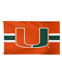 Wincraft Miami Hurricanes 3' x 5' Horizontal Stripe Deluxe Single-Sided Flag
