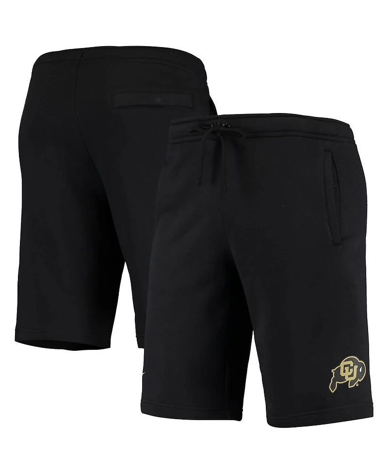 Men's Nike Black Colorado Buffaloes College Primary Logo Club Fleece Shorts