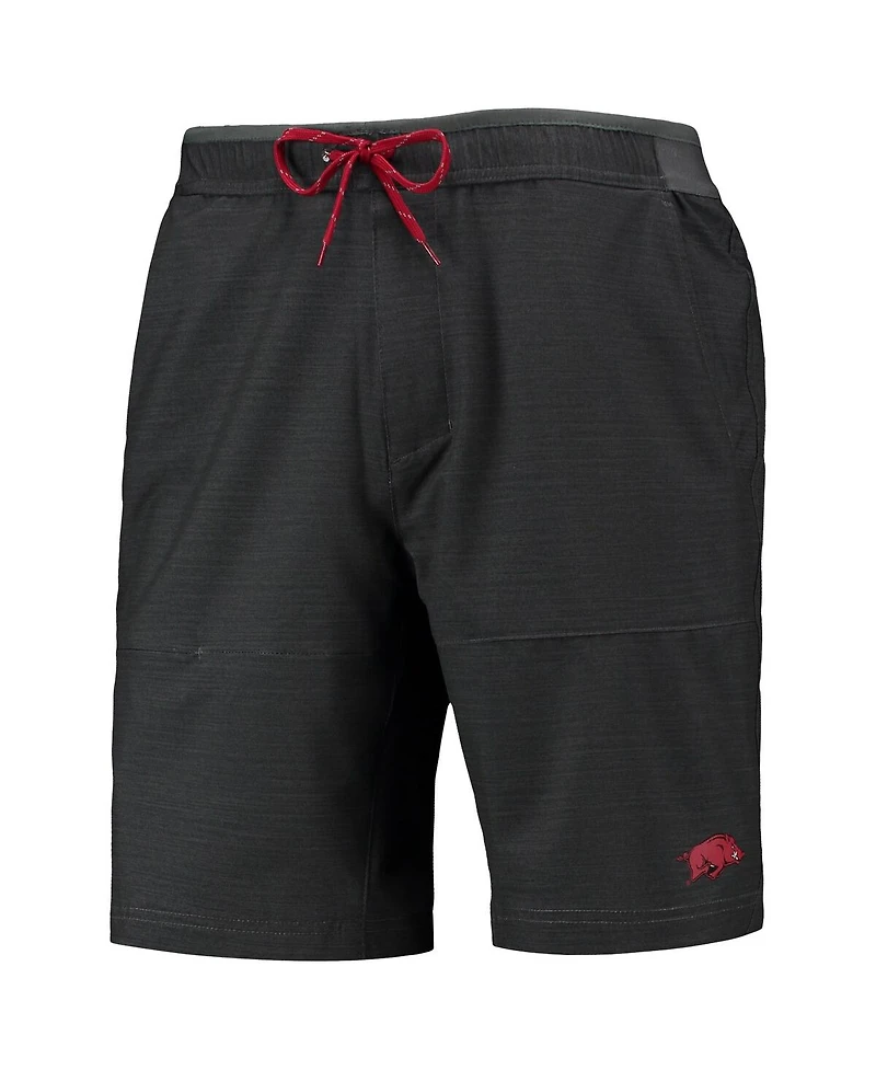 Men's Columbia Charcoal Arkansas Razorbacks Twisted Creek Omni-Shield Shorts