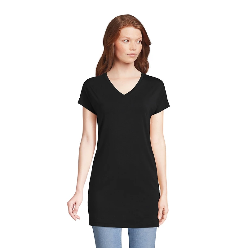 Lands' End Petite Lightweight Jersey Extra Long Tunic