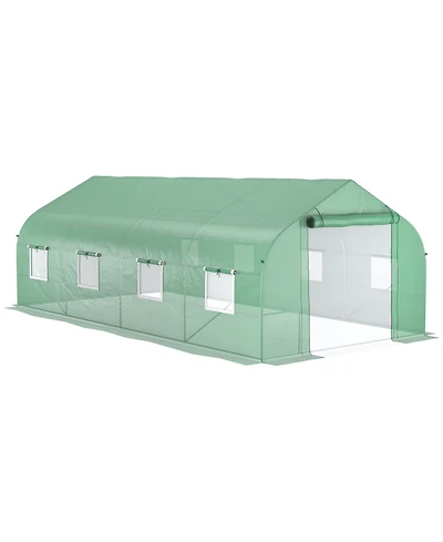 Outsunny 19.5'x10'x7' Outdoor house,Tunnel Walk-in House