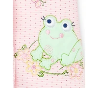 Little Me Baby Frogs Snap Up Footed Cotton Coverall