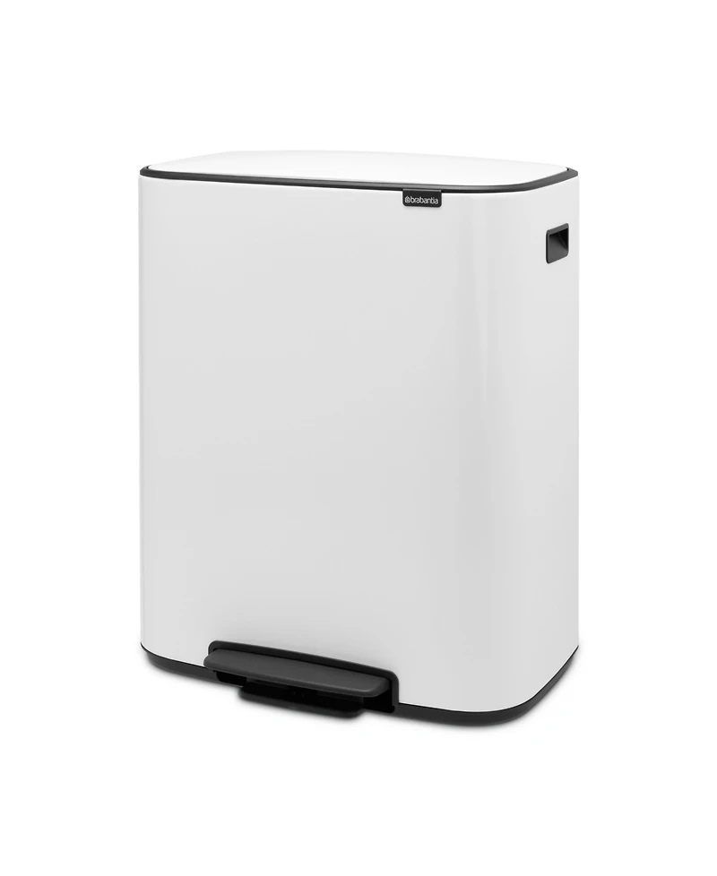 Bo Step on Dual Compartment Trash Can, 2 x 8 Gallon, 2 x 30 Liter