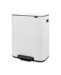Bo Step on Dual Compartment Trash Can, 2 x 8 Gallon, 2 x 30 Liter