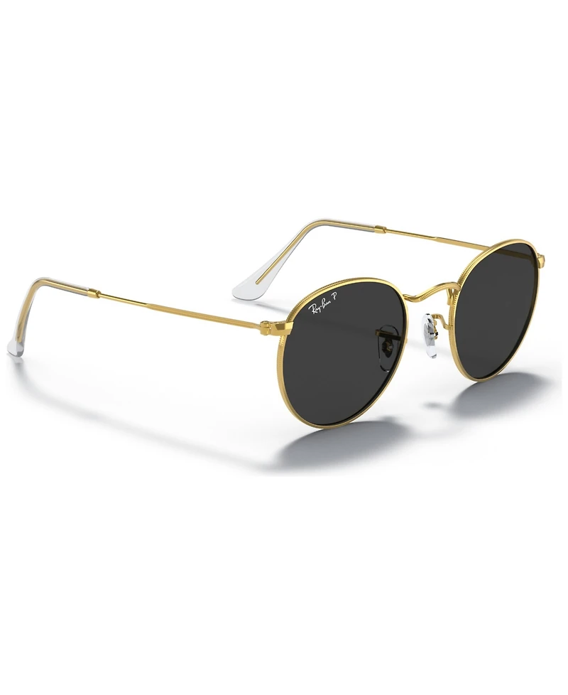 Ray-Ban Men's Polarized Sunglasses, Round Metal