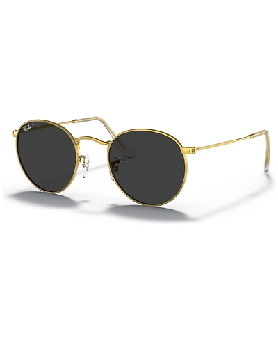 Ray-Ban Men's Polarized Sunglasses, Round Metal