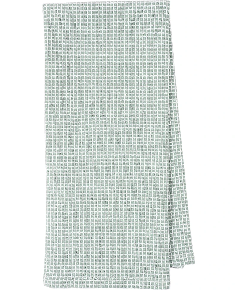 Kaf Home Center Band Waffle Cotton 4 Piece Flat Kitchen Towel, 18" x 28"