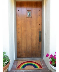 Kaf Home Coir Doormat, Rainbow